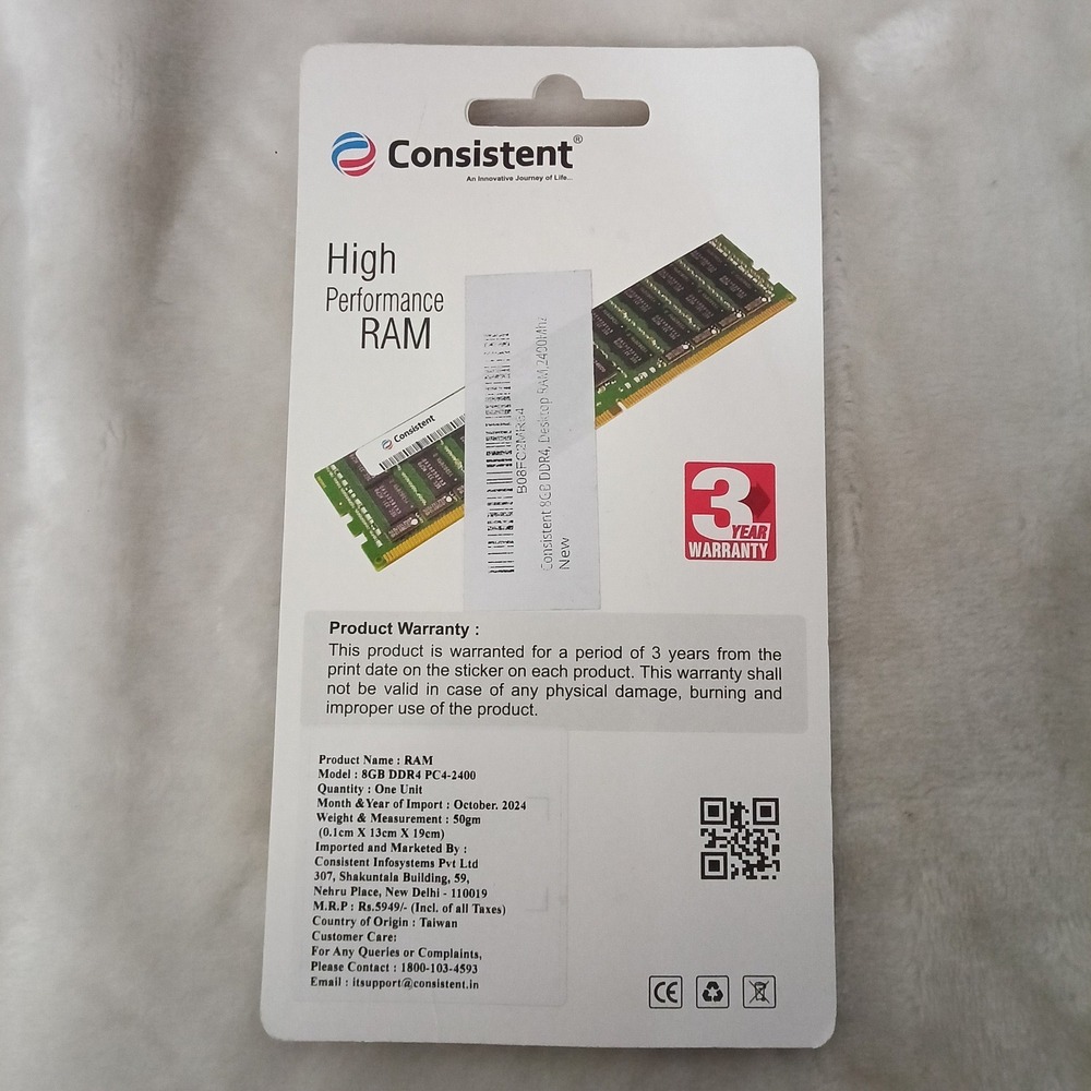 Consistent 8GB DDR4 PC4-2400 Desktop RAM Memory Module High Performance NEW - Picture 3 of 3